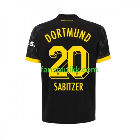 Fotballdrakt Borussia Dortmund Marcel Sabitzer 20 Bortetrøye 2023-2024 Kortermet